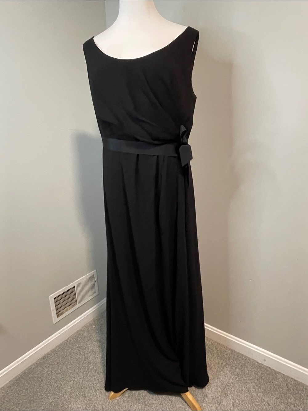 WHITE By VERA WANG DAVIDS BRIDAL BRIDESMAIDS FORMAL DRESS EBONY BLACK